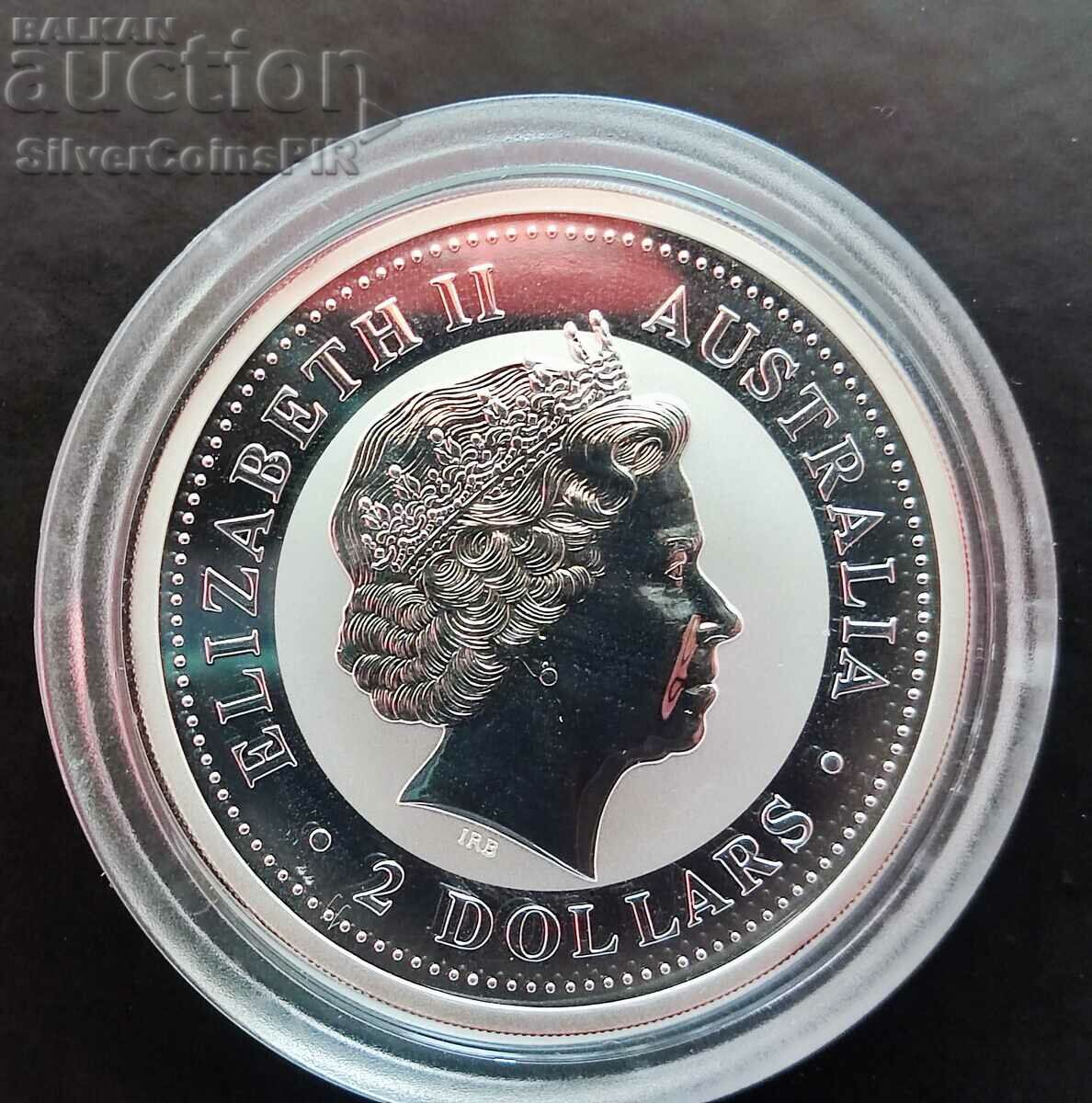 Auction Silver 2 oz Australian Kookaburra 2004 Auction Silver 2 oz Australian Kookaburra 2004