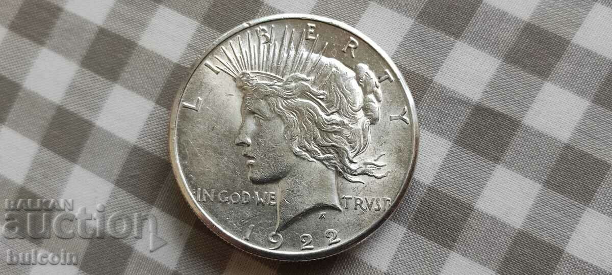 1 (ΕΝΑ) ΑΣΗΜΕΝΙΟ (0.900) ΑΜΕΡΙΚΑΝΙΚΟ ΔΟΛΑΡΙΟ 1922 XF με τιμή 116.00 BGN | € 59.31 1 (ΕΝΑ) ΑΣΗΜΕΝΙΟ (0.900) ΑΜΕΡΙΚΑΝΙΚΟ ΔΟΛΑΡΙΟ 1922 XF με τιμή 116.00 BGN | € 59.31