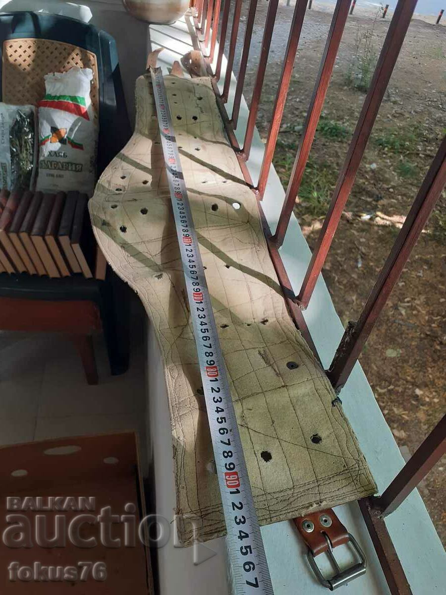 Old wide leather belt girdle - 6 Old wide leather belt girdle - 6