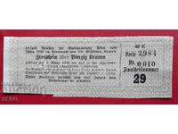 Austria-coupon 40 kroner 1933
