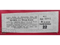 Austria-cupon 40 de coroane 1929