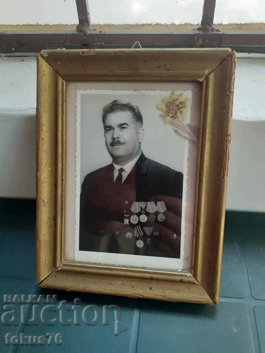 Army General Dobri Djurov photo in a frame with price 190.00 BGN | € 97.15 Army General Dobri Djurov photo in a frame with price 190.00 BGN | € 97.15