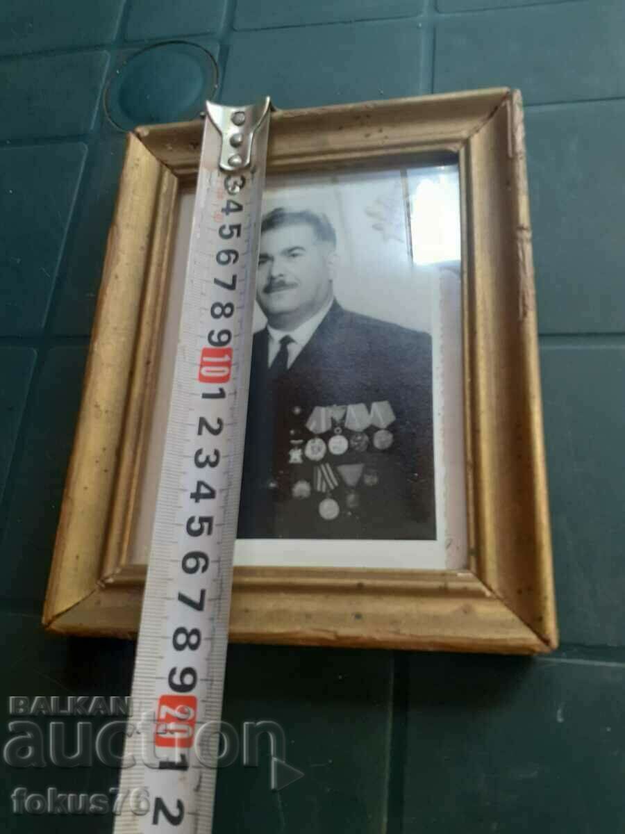 Delivery of Army General Dobri Djurov photo in a frame Delivery of Army General Dobri Djurov photo in a frame