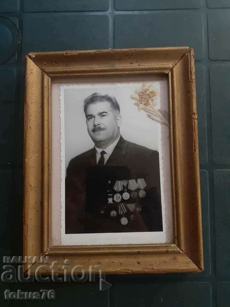 Army General Dobri Djurov photo in a frame