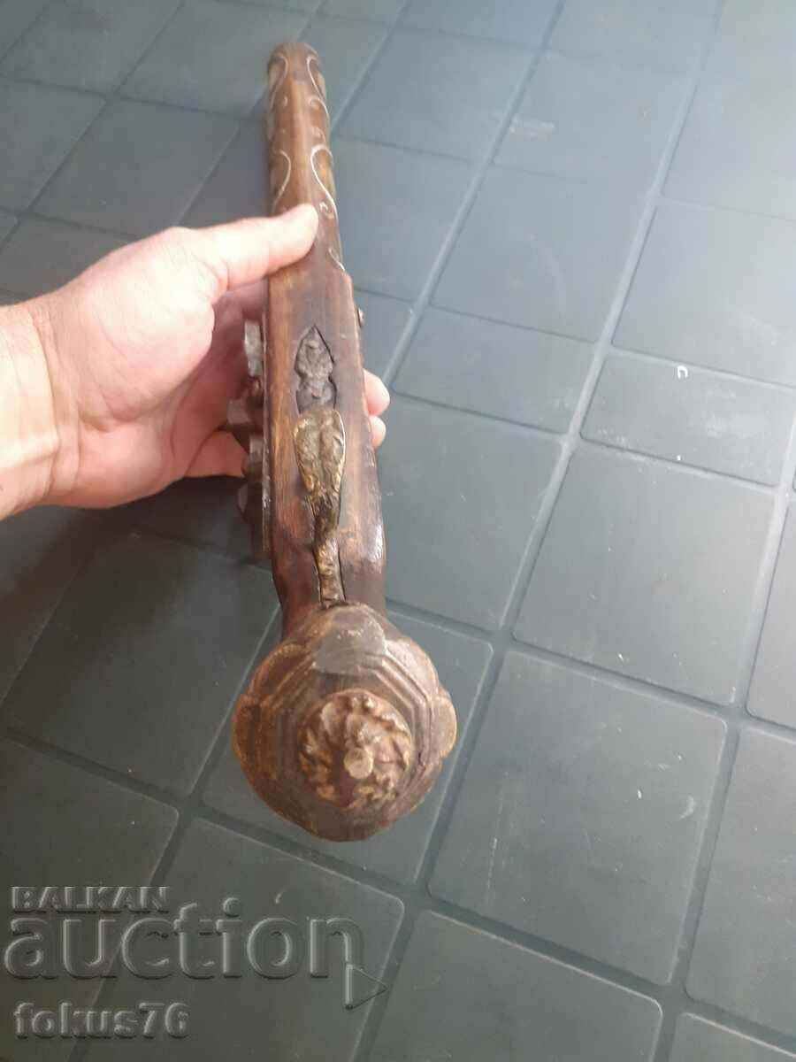 Old flint pishtov with inlays and mother-of-pearl inlays - replica - 6 Old flint pishtov with inlays and mother-of-pearl inlays - replica - 6