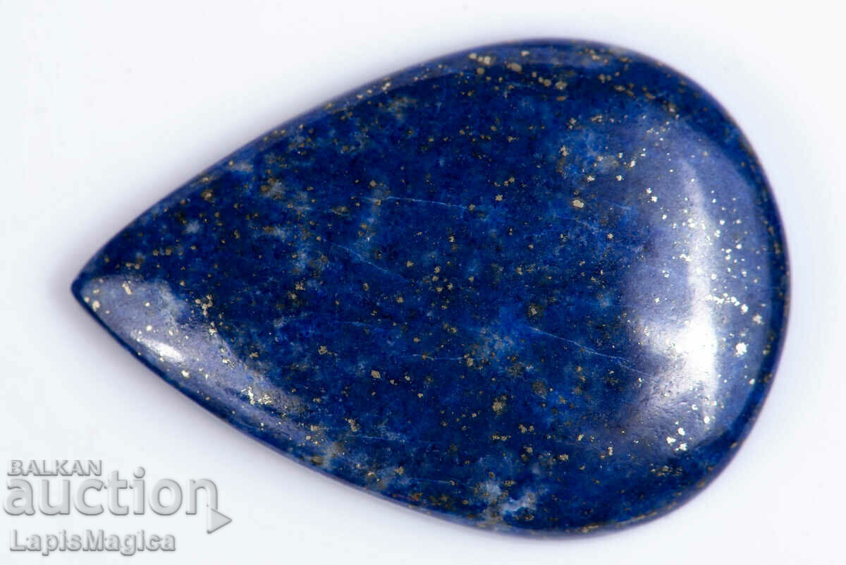 Lapis lazuli albastru 55.73ct cabochon în lacrimă