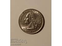 1/4 долар САЩ 2005 Западна Вирджиния СЕРИЯТА С ЩАТИТЕ Монета