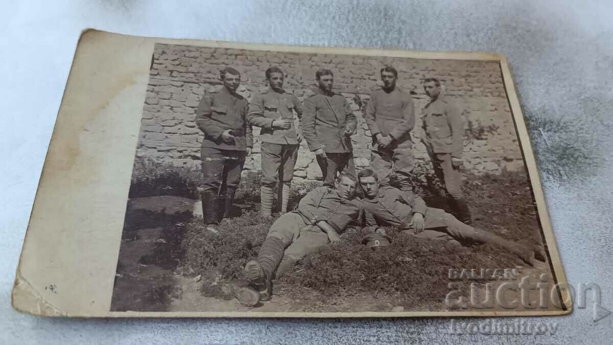 Foto Ofițeri din Skopje 1918 Primul Război Mondial