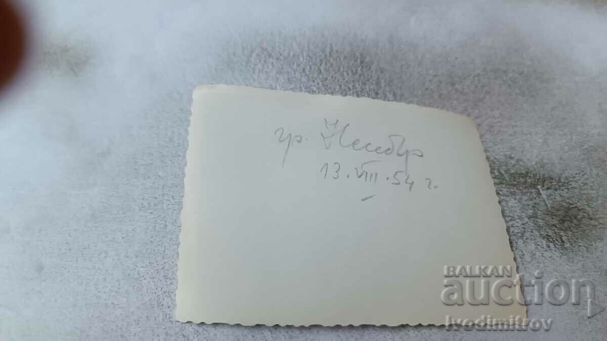 Photo Nessebar Man, woman and young man on the seashore 1954 with price 1.45 BGN | € 0.74