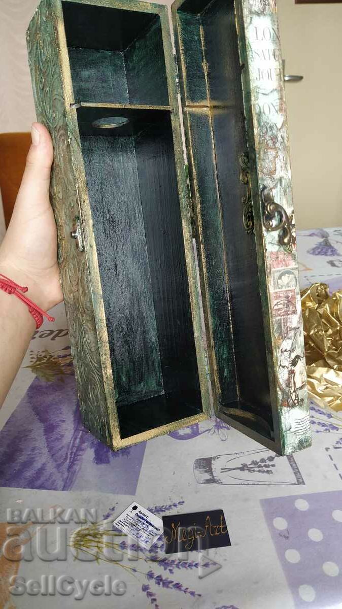 Auction ✅LUXURY WOODEN WINE BOX❗ Auction ✅LUXURY WOODEN WINE BOX❗