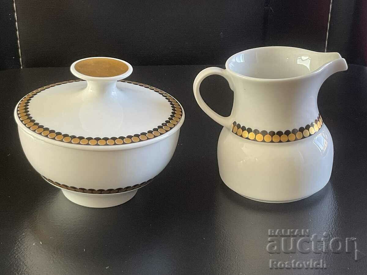 Milk jug and sugar bowl "Thomas", 1959 - 77. Germany.