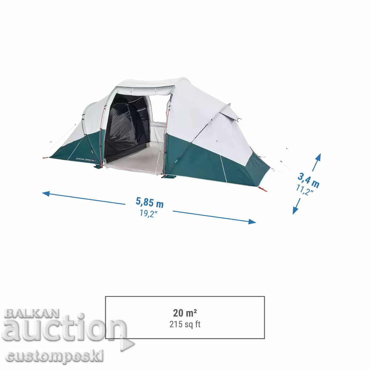 Set: QUECHUA Camping tent Arpenaz 4-seater + many