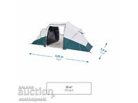 Комплект: QUECHUA Палатка за къмпинг Arpenaz 4-местна+много