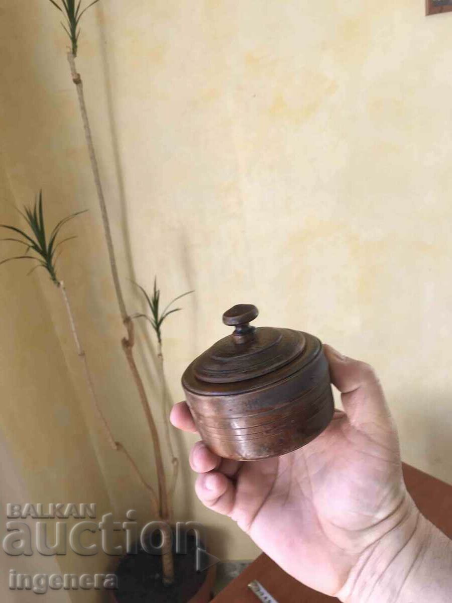 WOODEN LID BOX FOR JEWELRY, BUT MAY ALSO BE SALT, PEPPER OR OTHER with price 9.00 BGN | € 4.60 WOODEN LID BOX FOR JEWELRY, BUT MAY ALSO BE SALT, PEPPER OR OTHER with price 9.00 BGN | € 4.60