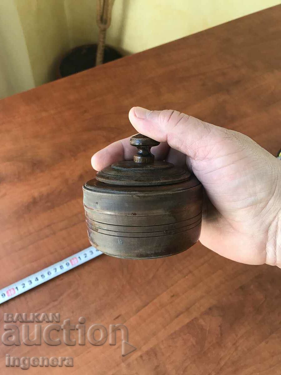 WOODEN LID BOX FOR JEWELRY, BUT MAY ALSO BE SALT, PEPPER OR OTHER - 5 WOODEN LID BOX FOR JEWELRY, BUT MAY ALSO BE SALT, PEPPER OR OTHER - 5