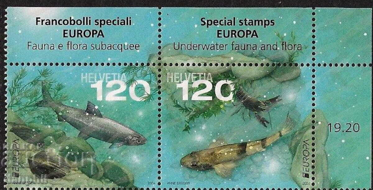 Switzerland 2024 Europe SEPT Aquatic fauna (**) pure series