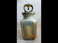 Souvenir bottle of the city of Tambov USSR with a beehive coat of arms