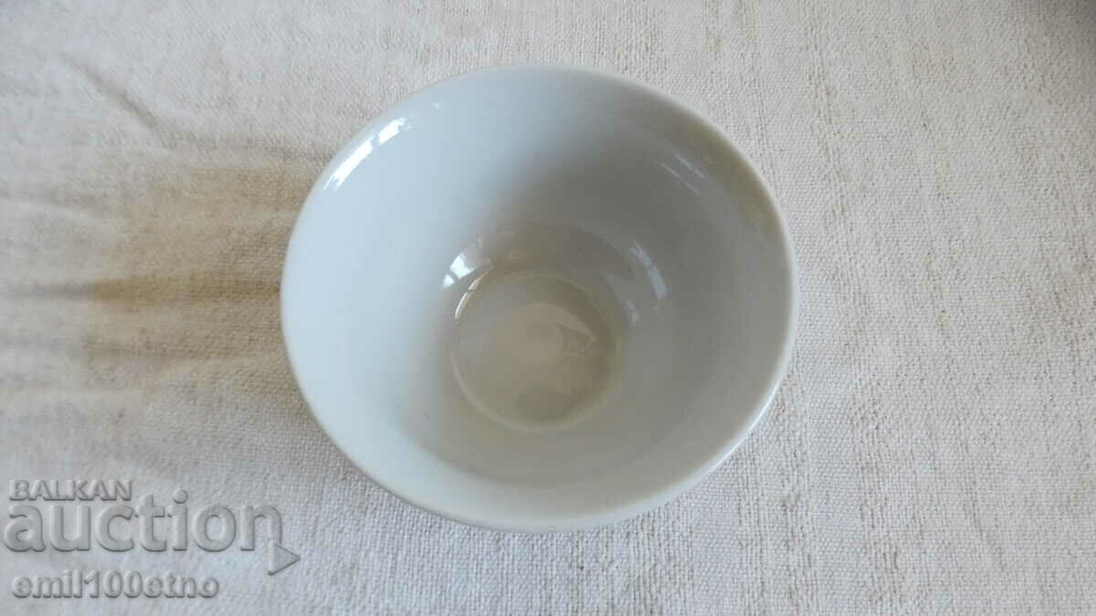 Turkish type coffee cup without a handle, old Bulgarian porcelain with price 3.00 BGN | € 1.53 Turkish type coffee cup without a handle, old Bulgarian porcelain with price 3.00 BGN | € 1.53