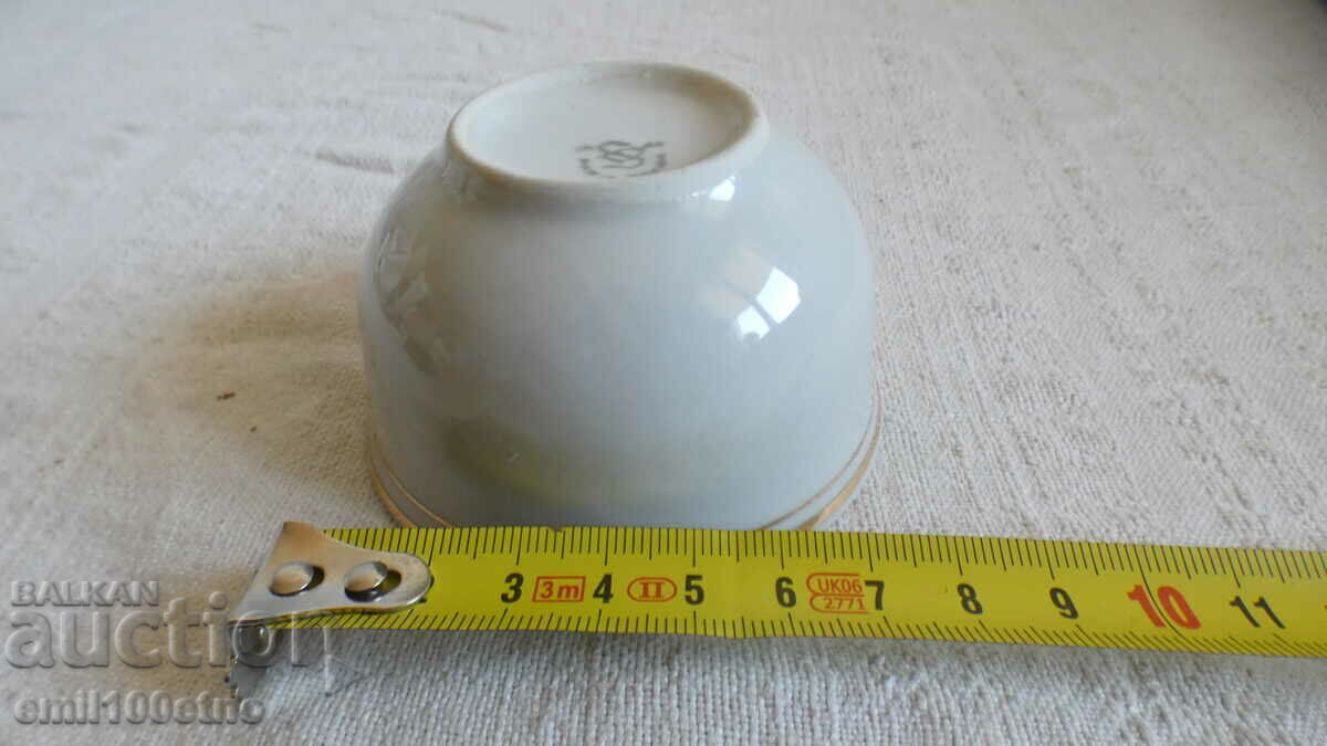Delivery of Turkish type coffee cup without a handle, old Bulgarian porcelain Delivery of Turkish type coffee cup without a handle, old Bulgarian porcelain