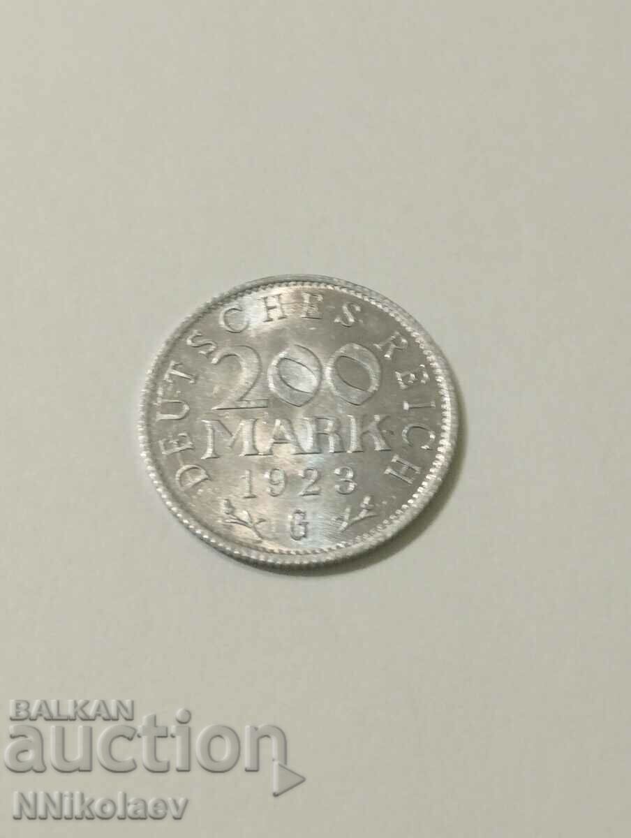 Auction Germany 200 marks 1923 G Auction Germany 200 marks 1923 G
