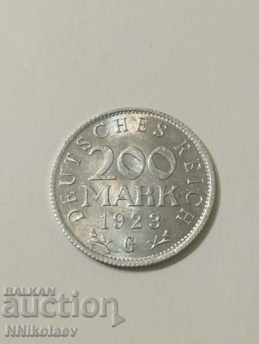 Германия 200 марки 1923 г. G