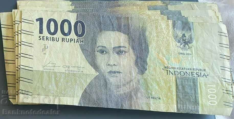 Indonesia 1000 Rupiah 2016 Pick 154 Ref