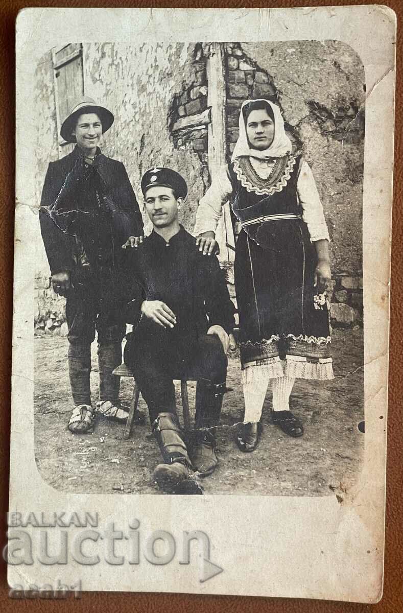 A railway worker with his family
