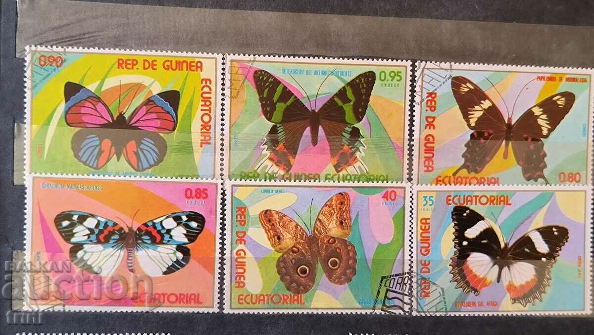 Fluturi de fauna din Guineea Ecuatorială 1976.