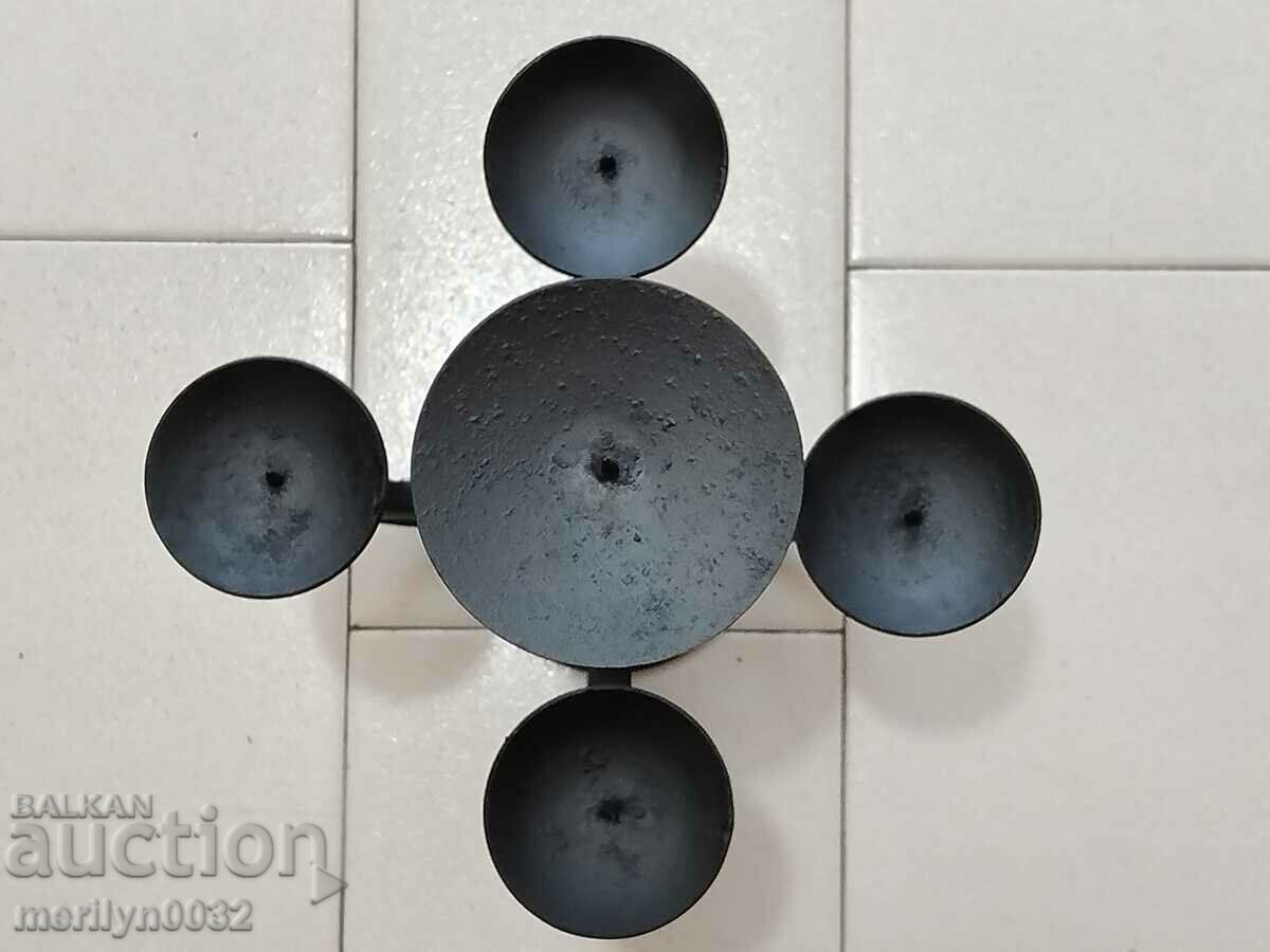 Livrarea Lampă veche de sfeșnic din fier forjat Livrarea Lampă veche de sfeșnic din fier forjat