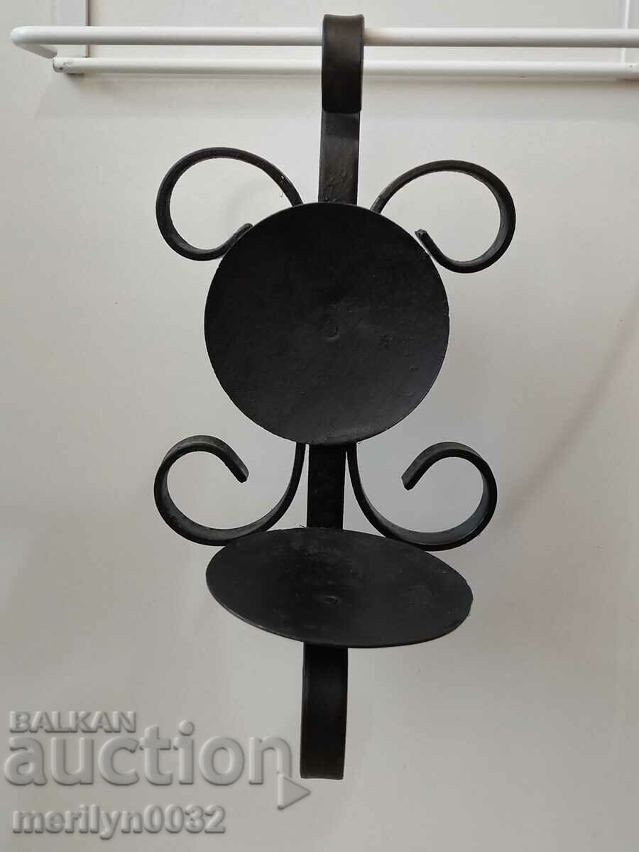 Lampă veche de sfeșnic din fier forjat - 5 Lampă veche de sfeșnic din fier forjat - 5