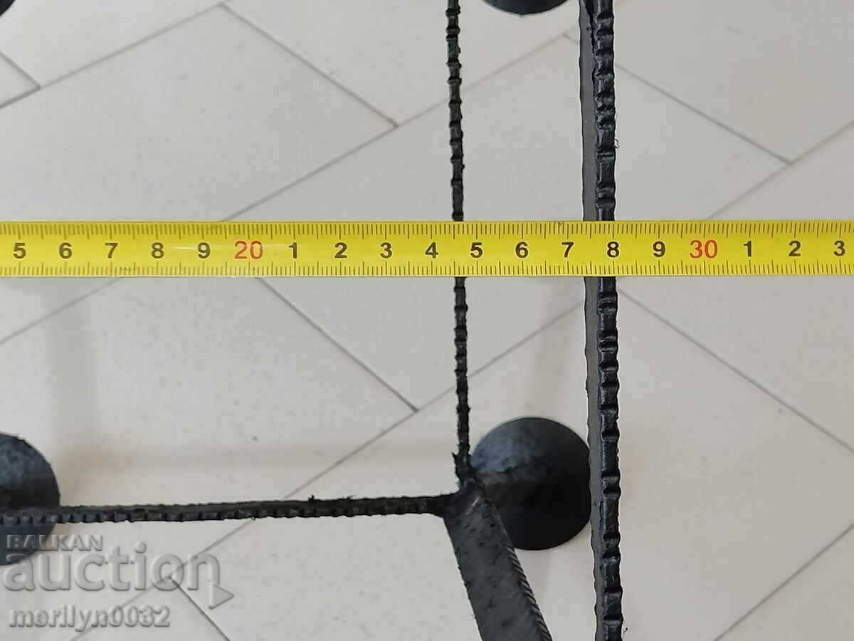 Μεταλλικό σκαμπό τραπεζάκι σαλονιού από σφυρήλατο σίδερο - 6 Μεταλλικό σκαμπό τραπεζάκι σαλονιού από σφυρήλατο σίδερο - 6