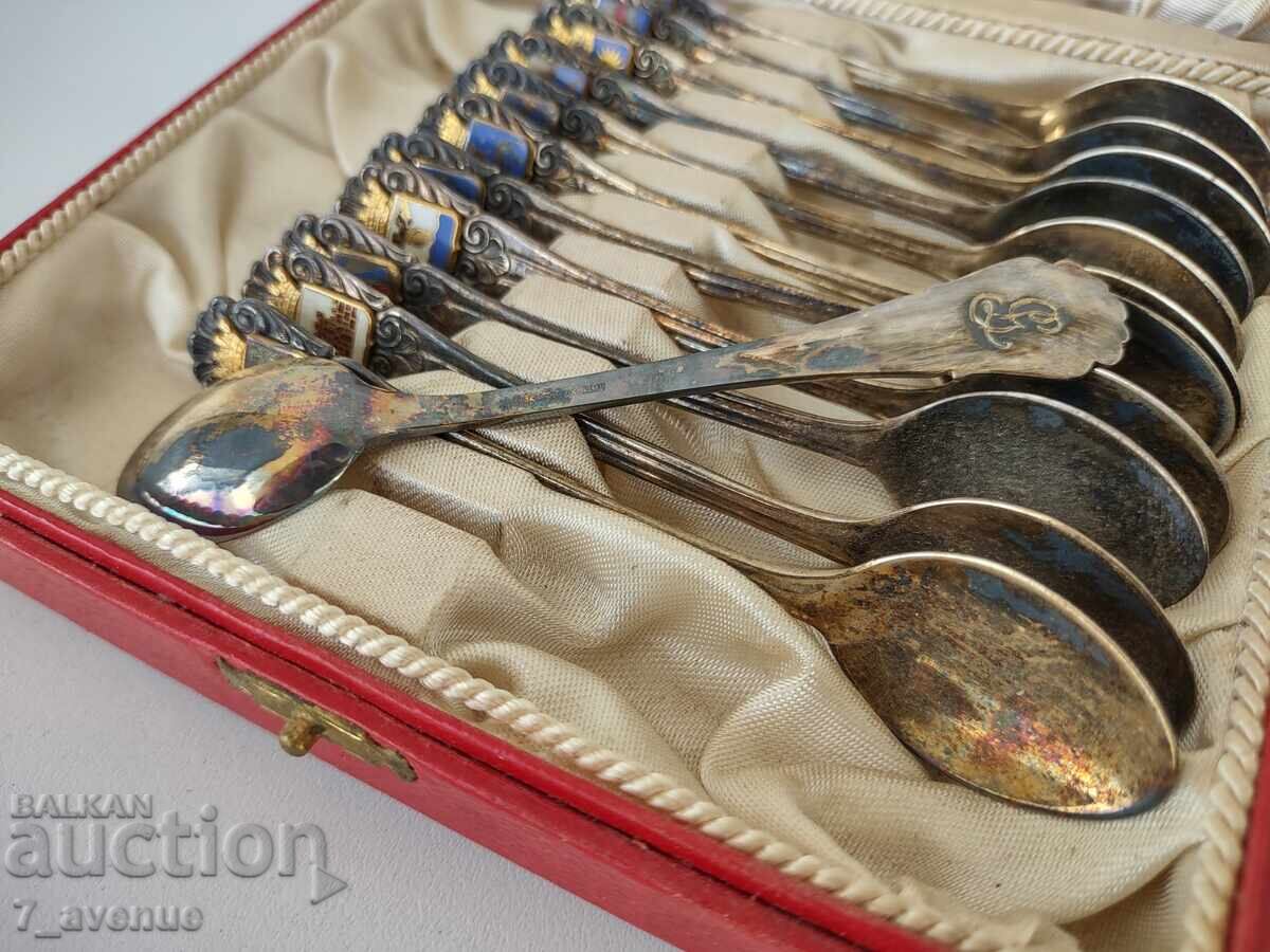 Z. Silver-plated cutlery spoons, 24.11.25 with price 500.00 BGN | € 255.65