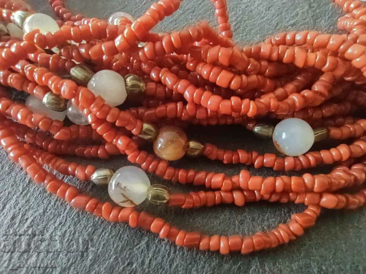 NECKLACE of red coral with stones 06/19/24 with price 120.00 BGN | € 61.36 NECKLACE of red coral with stones 06/19/24 with price 120.00 BGN | € 61.36