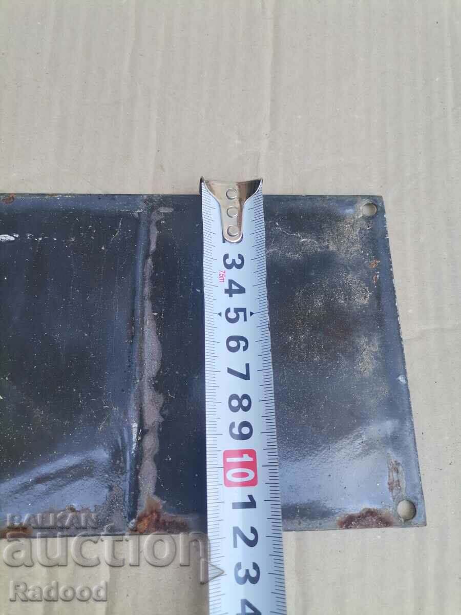 Delivery of Enamel plate