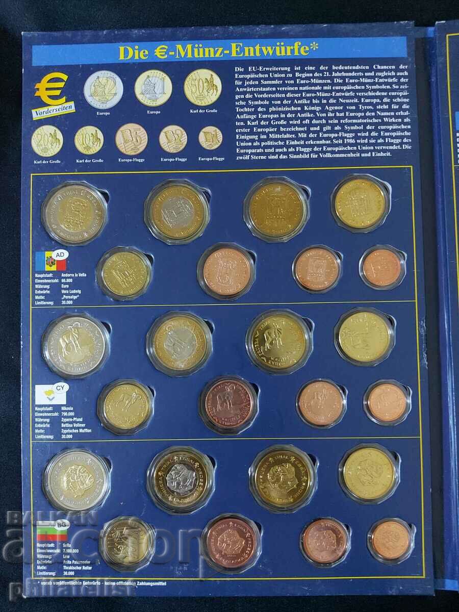 Set of 7 trial euro series 2003 year III with price 185.00 BGN | € 94.59 Set of 7 trial euro series 2003 year III with price 185.00 BGN | € 94.59