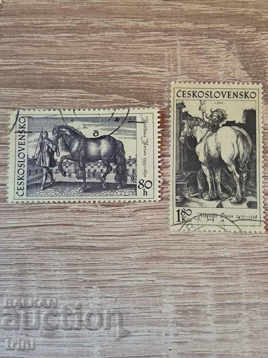 Cehoslovacia Fauna Horses 1969