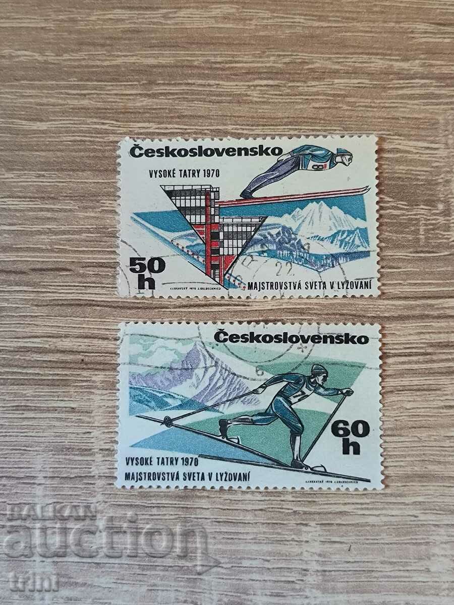 Чехословакия Спорт ски 1970 г.