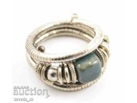 Women's large natural stone resizing bracelet