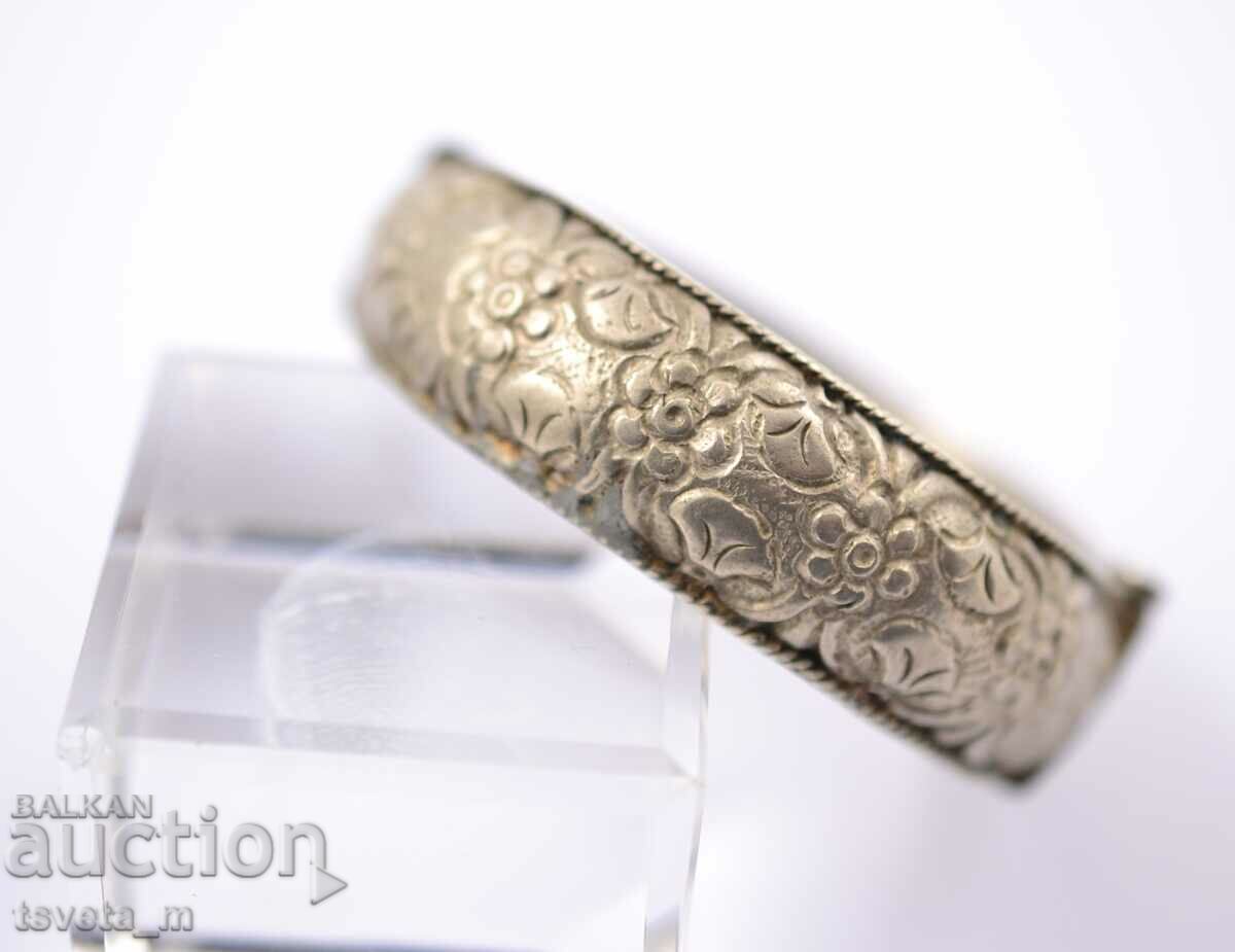 Renaissance bracelet, silver alloy for folk costume