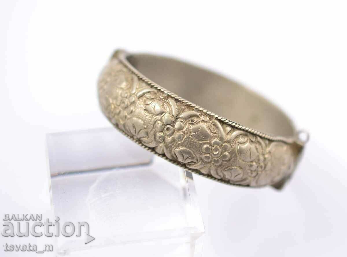 Renaissance bracelet, silver alloy for folk costume