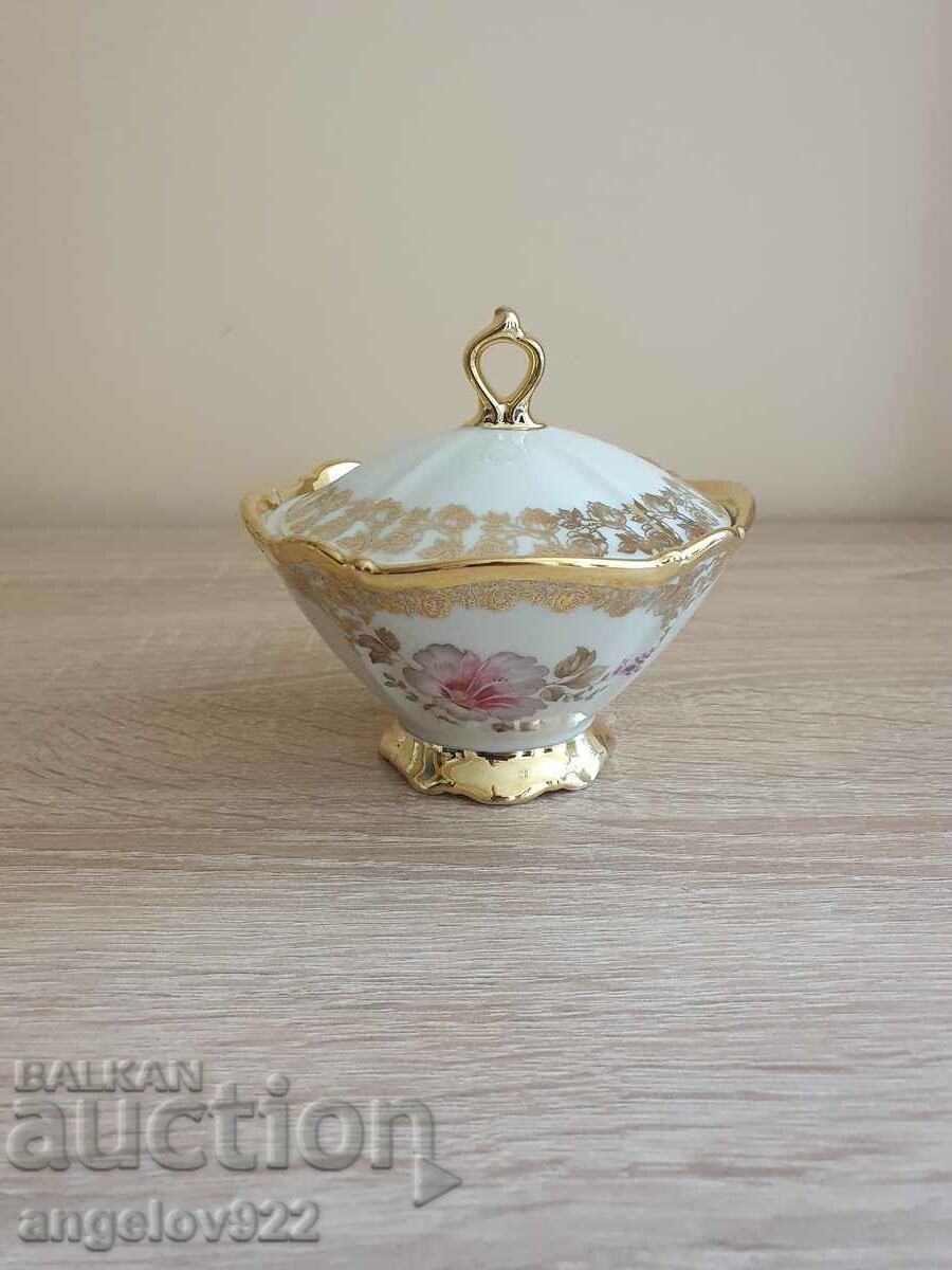 Mitterteich Bavarian porcelain sugar bowl