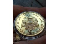 Gilded coin, plaque 25 years United Germany / BZC!