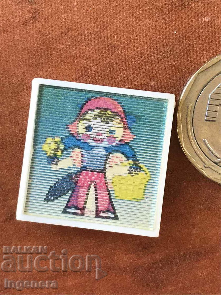 BADGE-DOUBLE-RED RIDING RIDING HOOD AND THE WOLF with price 4.00 BGN | € 2.05 BADGE-DOUBLE-RED RIDING RIDING HOOD AND THE WOLF with price 4.00 BGN | € 2.05