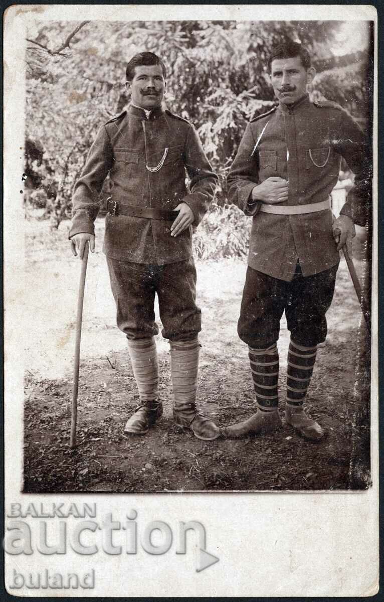 Fotografie veche Spitalul militar al soldaților din primul război mondial 1917