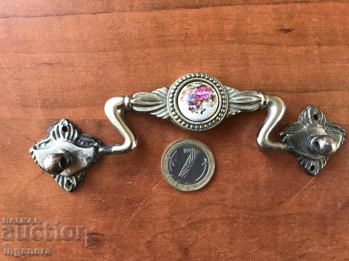 Auction  HANDLE FURNITURE HANDLES METAL PORCELAIN ANTIQUE