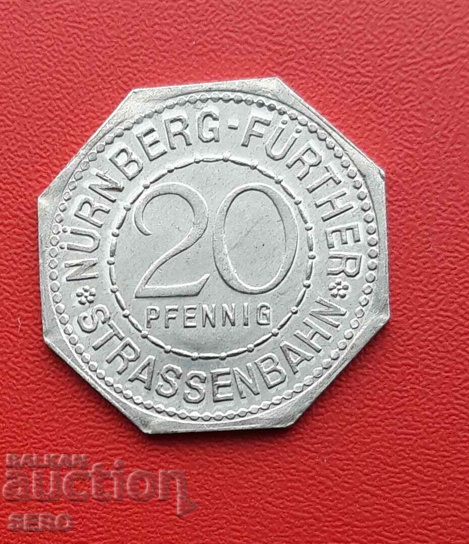 Germany-Nuremberg-20 Pfennig 1921