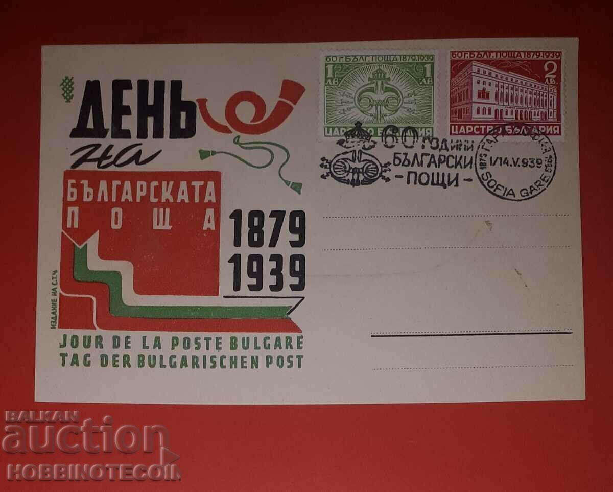 CARD CARD NEUTILIZAT SOFIA GAR POSTURI BULGARICE 1939