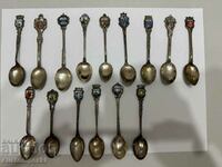 Silver collectible spoons. 28 pcs., 266.13 g. Sample-800