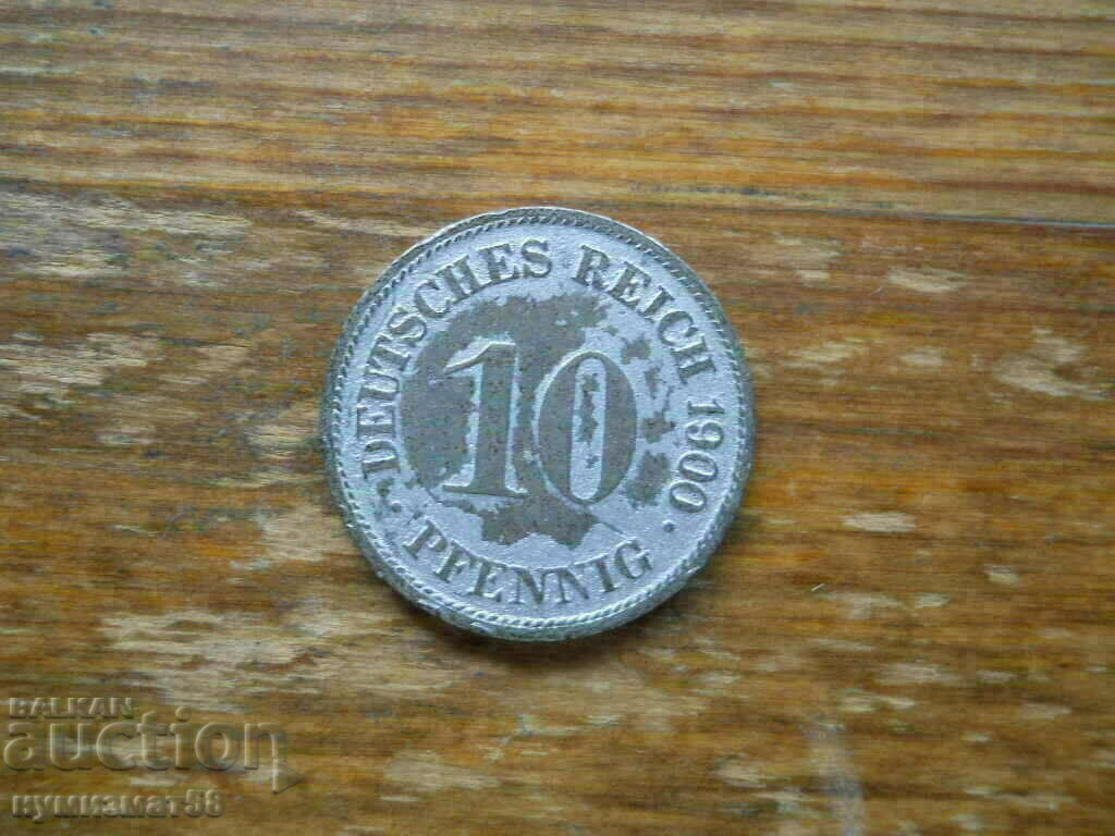 10 Pfennig 1900 - Γερμανία ( G )