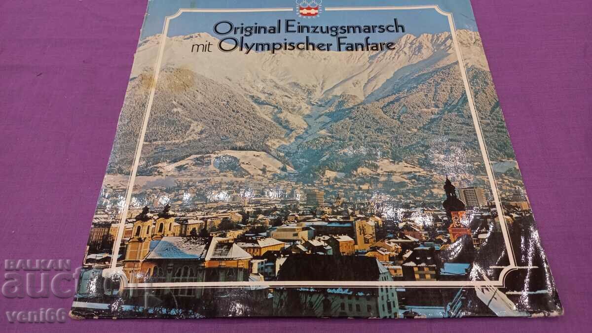 Грамофонна плоча Олимпийски фанфари Инсбрук 1976г